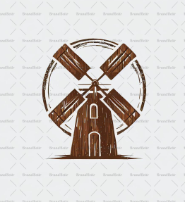 Rustikale Windmühle